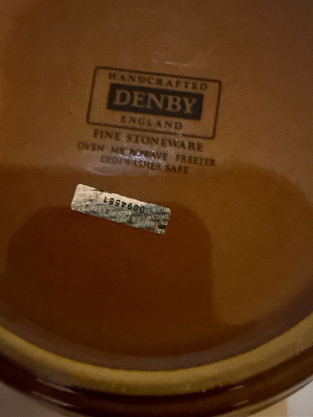 Denby Langley England Orchard 8" Round Handled Baking Serving Dish Brown Fruit - Picture 7 of 8